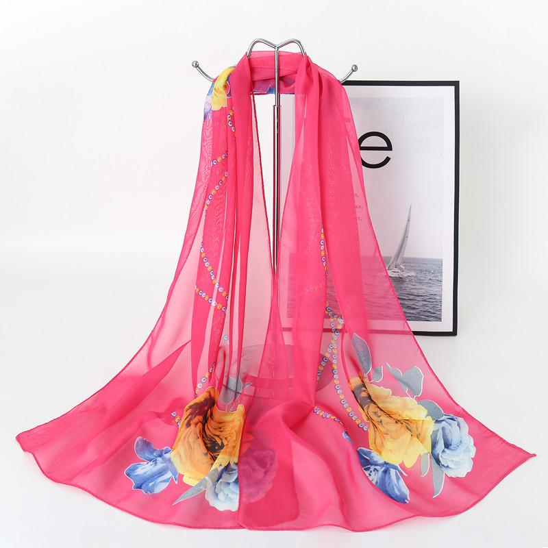 Chiffon Seidenschal, Mode Tanzzubehör Schal 160X50 Strandtuch, Kostenloses Geschenk Schalzubehör
