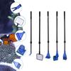 Adjustable Tank Glass Cleaning Brush Retractable Fish Tank Brush Durable 5-in-1 Cleaning Set