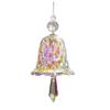 Hanging Crystal Wind Chimes Suncatcher Handmade Glass Bell Clear AB 11.5cm/4.5in for Christmas Tree Window Garden Decoration