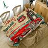 Vintage Car Printed Tablecloth Home Table Decoration Anti -Fouling Accessories Rectangular Restaurant Coffee Table Tablecloth