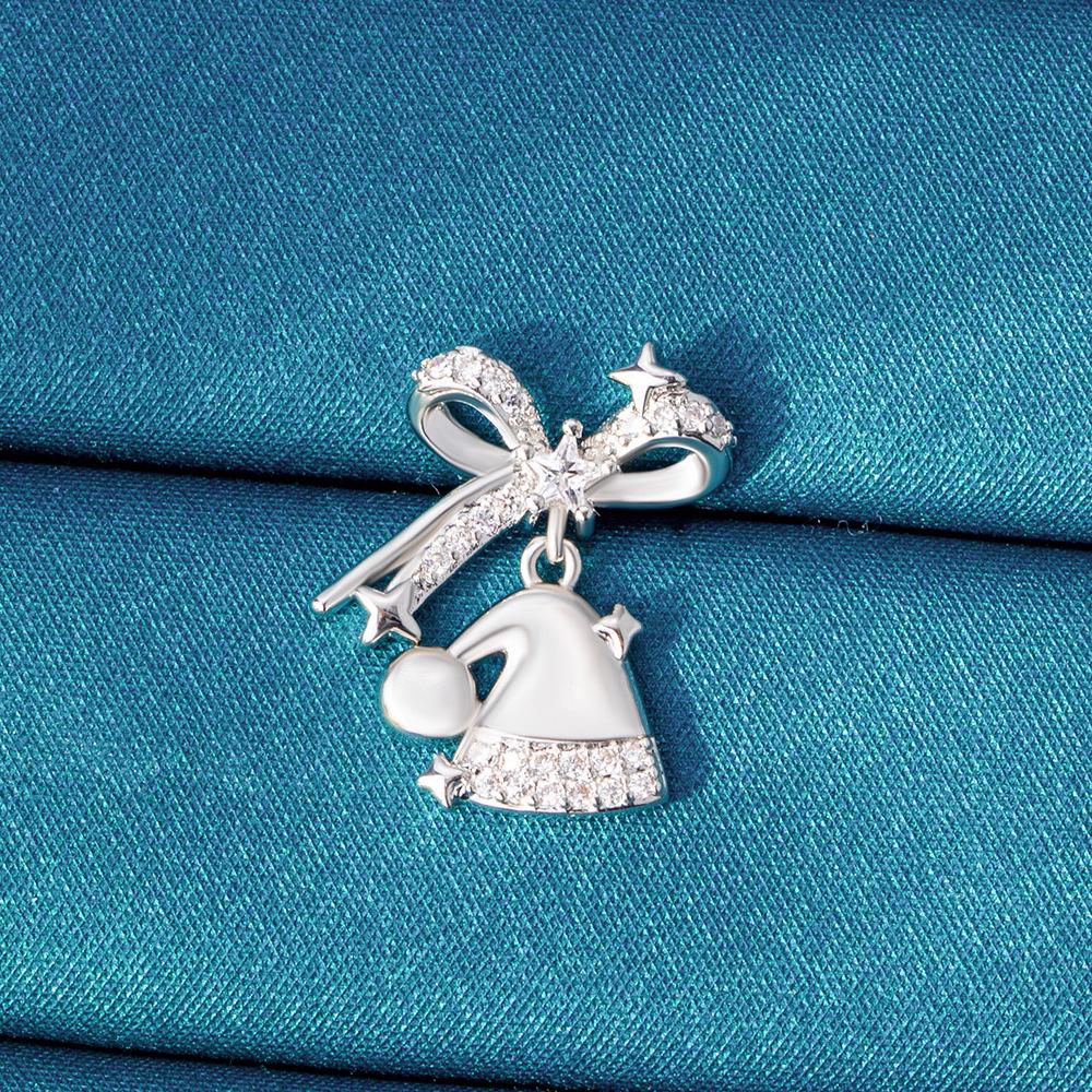 Henson Titanium Steel Christmas Stud Earrings for Girls - Screw-on High-End Earlobe/Ear Cartilage Design