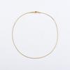 Eight-Faceted Extremely Fine And Minimalist Shiny Gold Thread Short Snake Chain Collarbone Chain Neck Chain Necklace