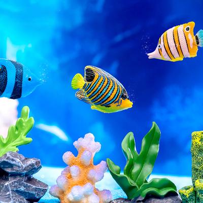 Kreativní Roztomilá Kawaii Pryskyřičná Figurka Oceánských Zvířat Model Korál Malé Ozdoby DIY Domácí Dekorace Doplňky Dárky