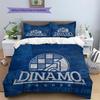 GNK Dinamo Zagreb Football Club  Pattern Bedding Quilt Set  Home Decoration  Gift (1 * Duvet Cover + 2 * Pillowcase  Without Core)