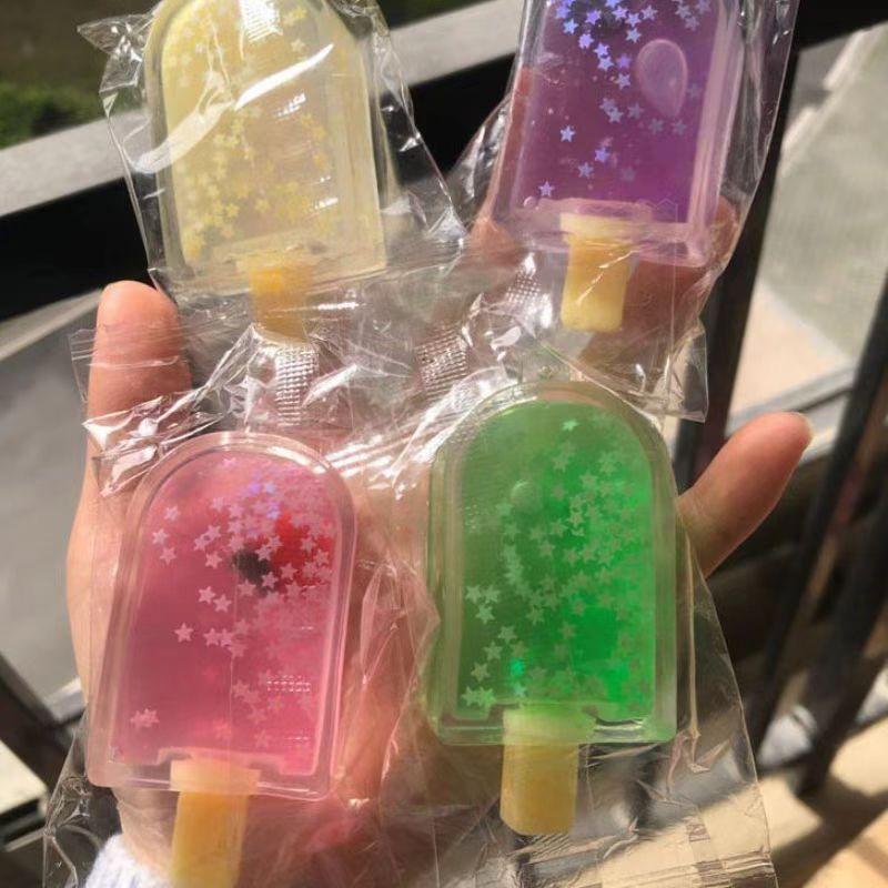Mochi Taba Squishy Glitter Popsicle Stick Fluffy Ice Cream Fidget Kids Toy Candy Pudding Dessert Girl Birthday Gift