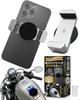 GOKEI Motorcycle Smartphone Super Strong Magnetic for Motorcycles and Attaches To Fuel Silver Holder, Type, Harleys, Tank, 360-Degree Rotation,