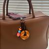 Realistic Chocolate Pretzel Bread Style Phone Charm Ornament Bag Pendant Fashion Bags Accesories For Daily Essential