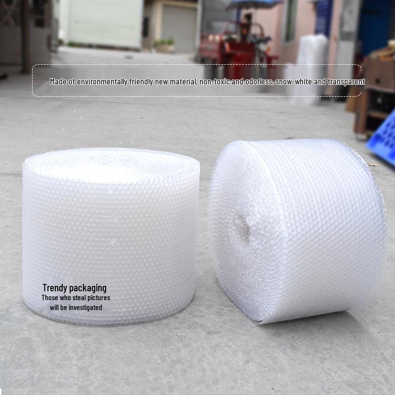 PE Single-Layer Thick Bubble Wrap: Cushion Protective Film for Express Delivery and Logistics
