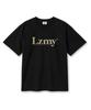 Leijimeli Lzmy Logo 20-Count Cotton Oversized Short Sleeve T-Shirt Black