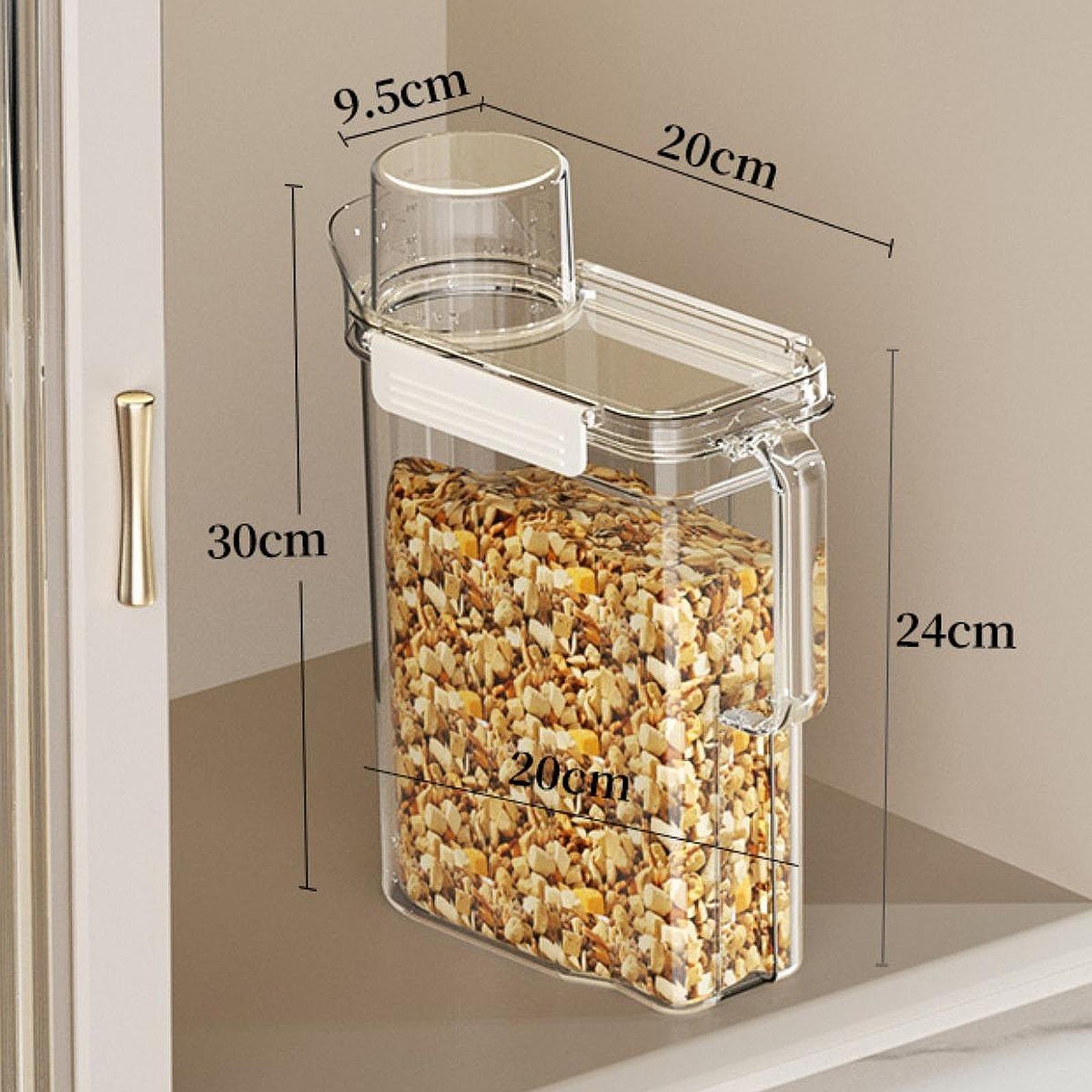 Pet Food Storage Container Dispenser Bottle Multipurpose Airtight Practical Keep Fresh Leakproof Pet Food Storage Bin