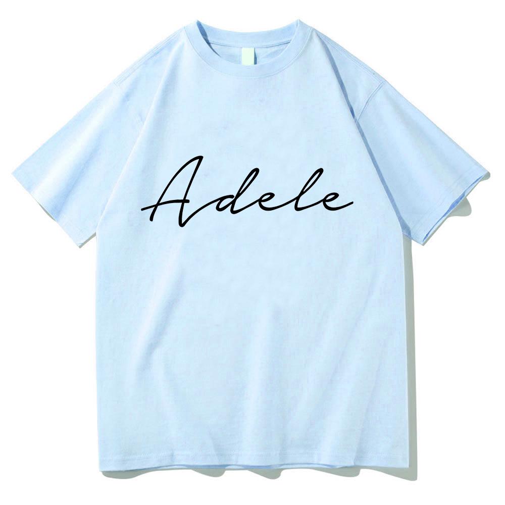 

Retro Adele T-shirt for Spring/Summer Harajuku O-neck Tee-shirt Short Sleeve Vintage Tshirt Sudaderas High Quality Cotton Tops 4XL