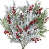 Pine Branches Festive Christmas Decoration Artificial Branches Green Cedar For Home Decor Seasonal Decor Parties