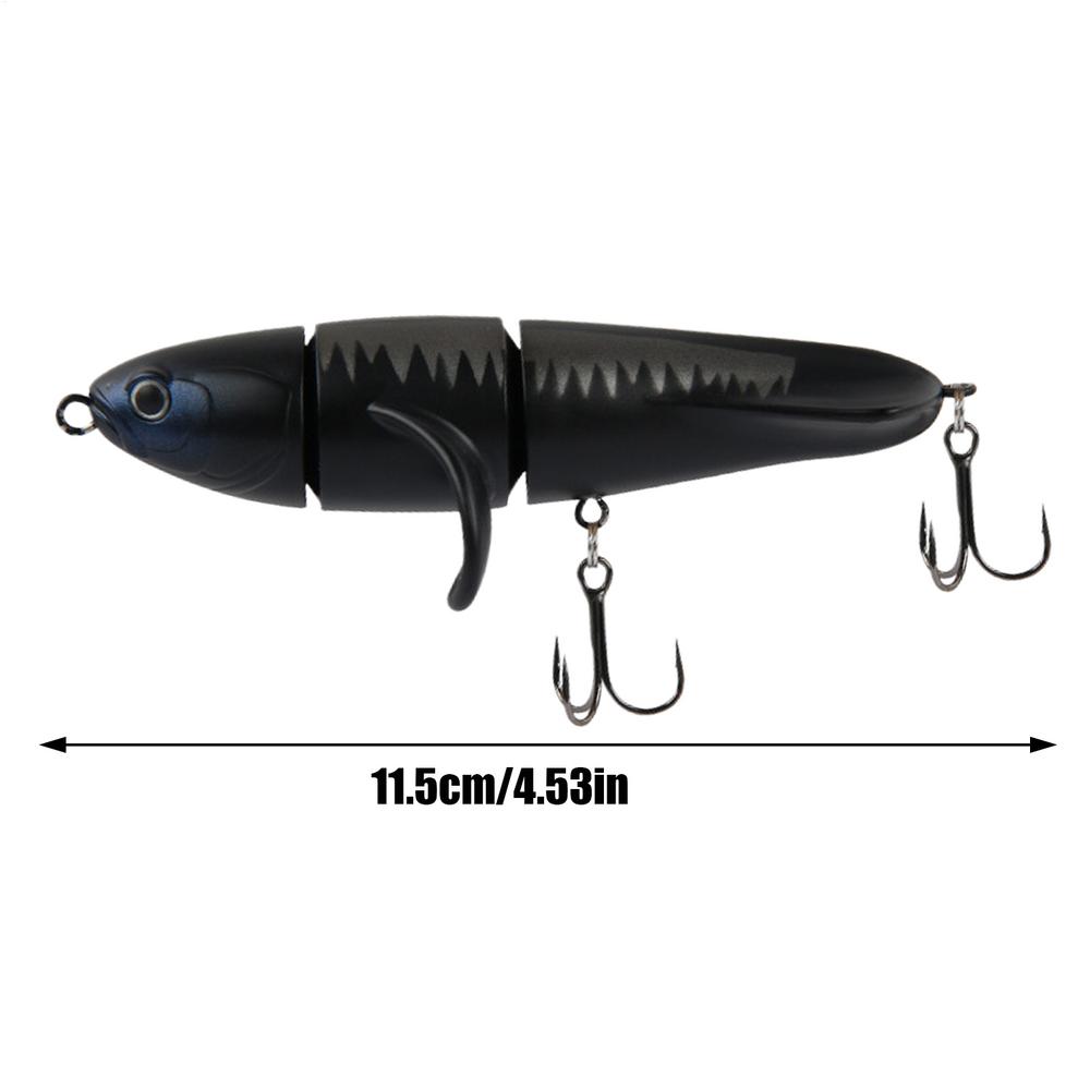 Bass Fishing Lure Swimming Bass Lures 3-Jointed Topwater Fishing Lures 23g Artificial Fishing Bait Pencil Fishing Lure for Sea