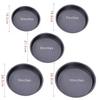 Kitchen Pizza Mould Pan Carbon Steel Ware Round Baking Tray Heat-resistant for Home Baking Pan Round Pizza Tray Pie Tins Black