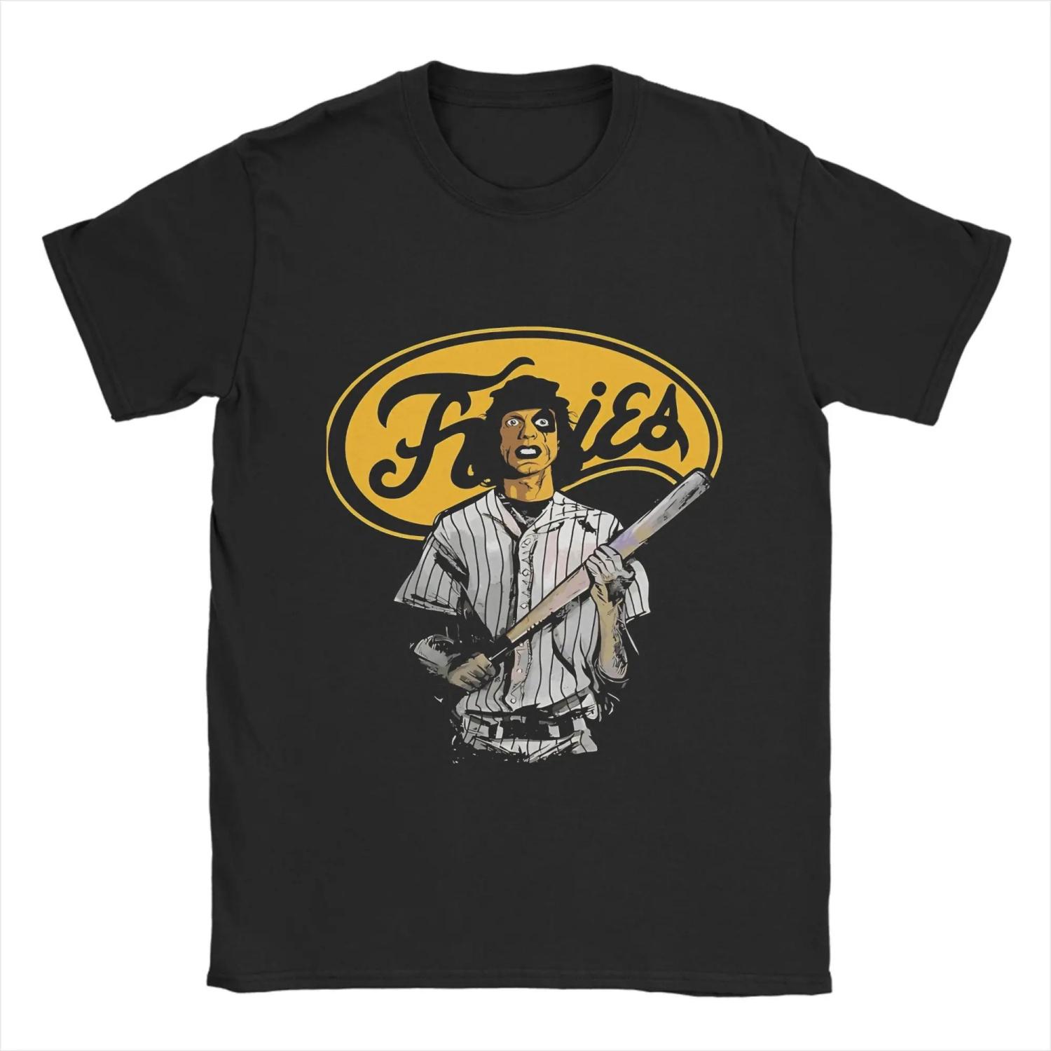 

Oversized T-Shirt Summer The Warriors Fashion T Shirts 100% Cotton Tee Shirt for Men Y2K Retro Pattern Short Sleeve Tees S чёрный