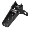Motorcycle Foot Pegs, Folding Footrest Step Pegs Steel Pedals Universal Folding for Black Retro ATV