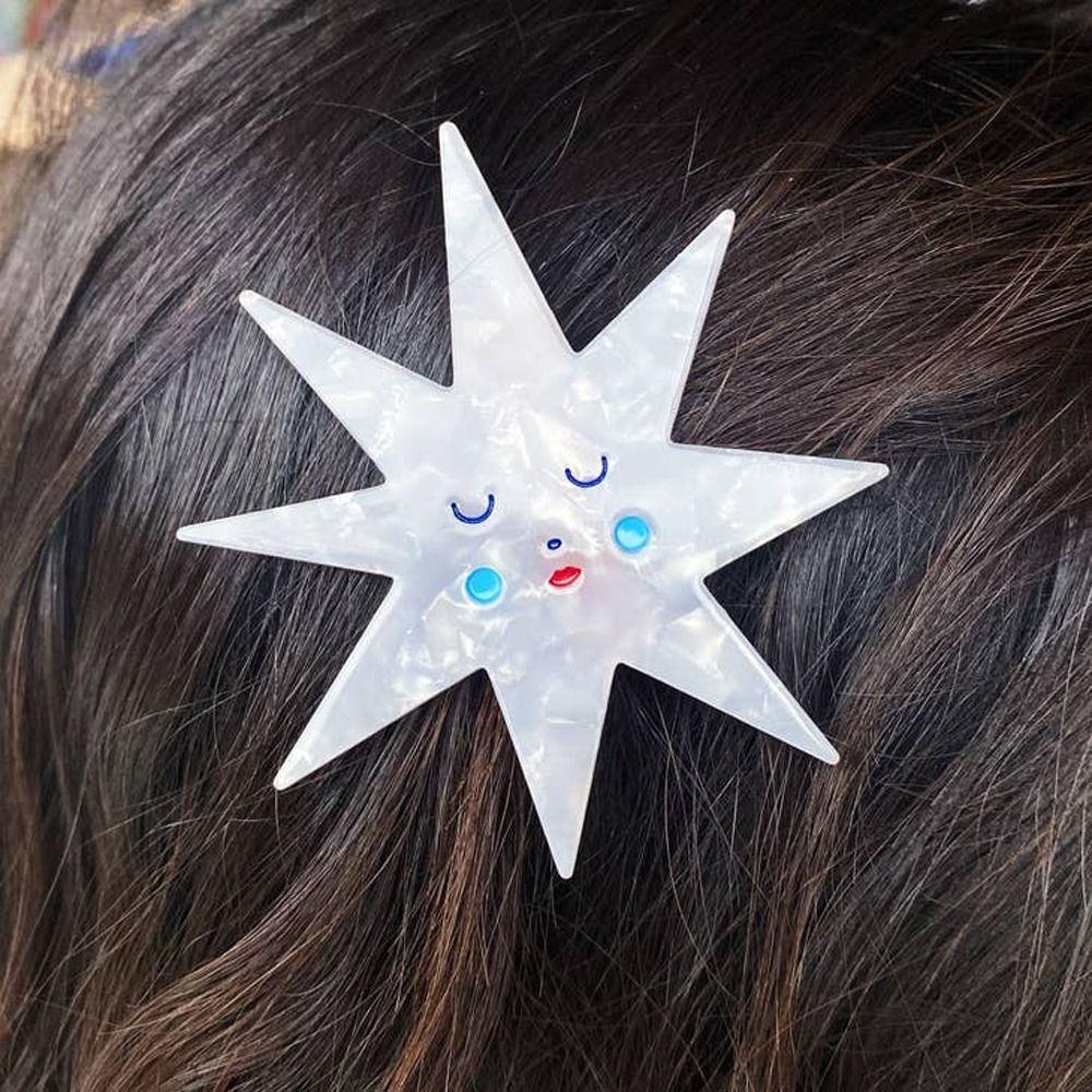 Clips Star Fairy Tale Hairpins Acetate Hair Clips Women Hairpins Korean Duckbill Clips Mushroom