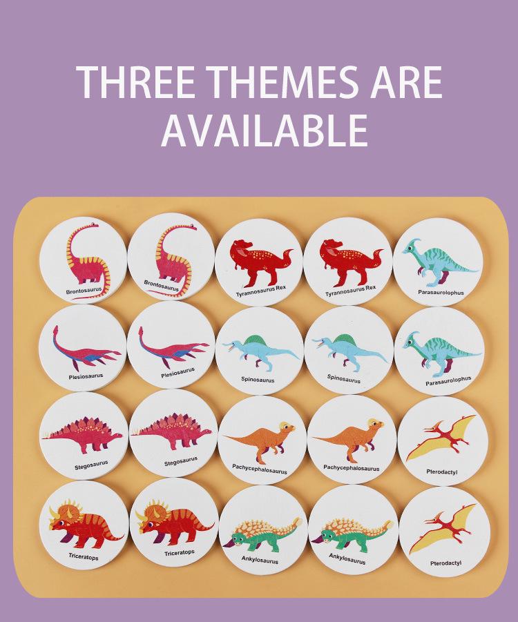 Dinosaur-Themed Cognitive Memory Game for Early Childhood Education