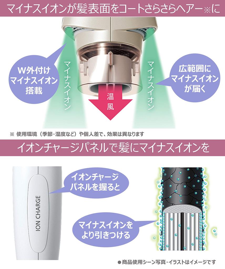 Panasonic Hair Dryer Ionity Pink Gold Tone EH-NE6B-PN