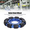Omni Wheel 4in Omnidirectional Aluminium Alloy Hub Component Part for Robot Toy DIY Omnidirectional Wheel