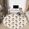 1pc Snail Shell Office Round Area Rug, Indoor Mat Suitable For Office, Under Office Chairs Bedroom Living Room Home Decor, Room Deco