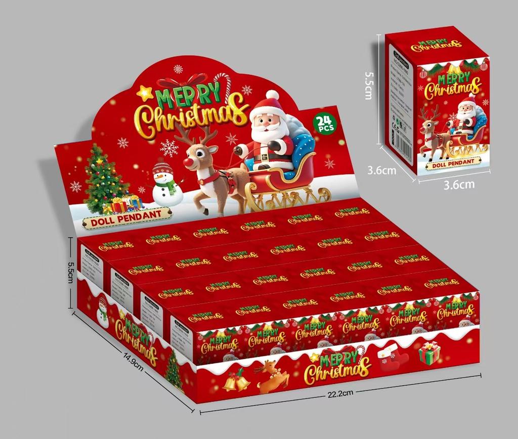 New Cute Christmas Doll Blind Box Keychain Pendant Decorations Christmas Children's Toys.