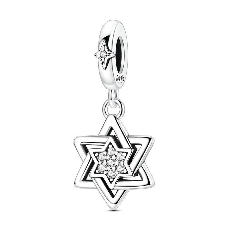 

925 Silver Charms Beads Fishbone Wing Unicorn Scorpion Antelope Dog DIY Bracelet Necklace Women Jewelry Gifts
