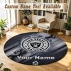 Round Rug Custom NameLas Vegas Raiders Pattern Non Slip Carpet Home Floor Decor