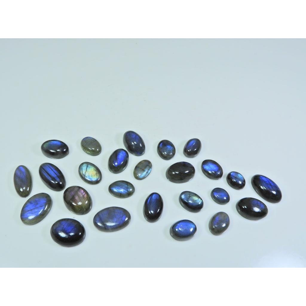 7X9-11X18MM Natural Blue Labradorite Oval Cabochon Loose Gemstone 25Pcs Lot SY-351