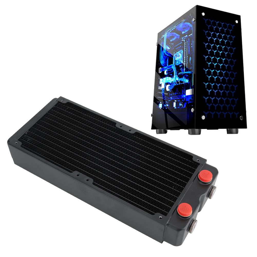 Water Cooling Double Layer 45MM Heat Dissipating Copper Radiator for Beauty and Industrial Equipment