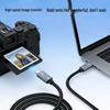Thunderbolt 4 Data Cable: Dual Type-C, 240W Fast Charging, 40Gbps Speed, 8K Display Output.