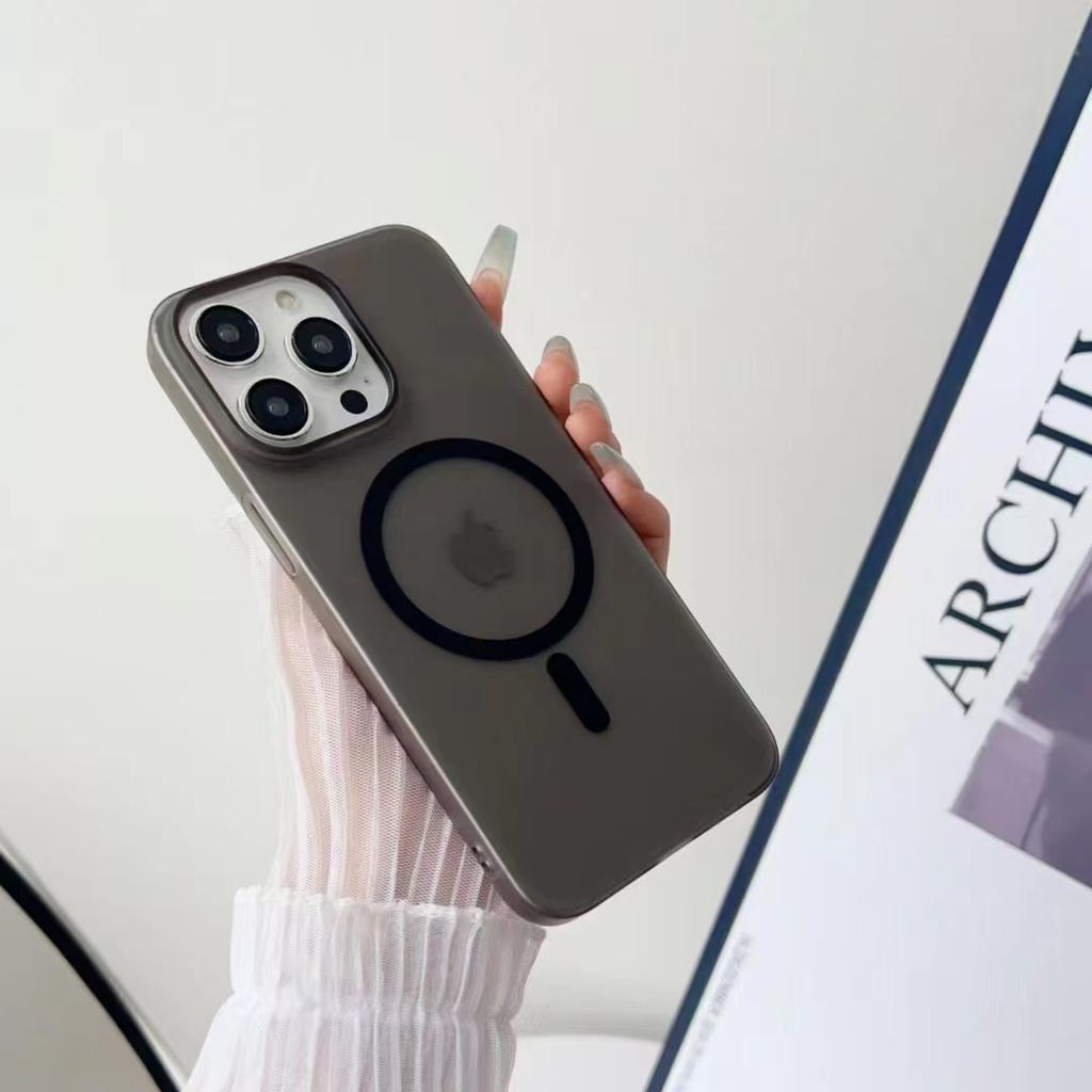 Anwendbar auf iPhone 16 Handyhülle Eisnebel Magnetisches Laden Apple 15 Matt Ultradünn 14proMax Sturzsichere Schutzhülle