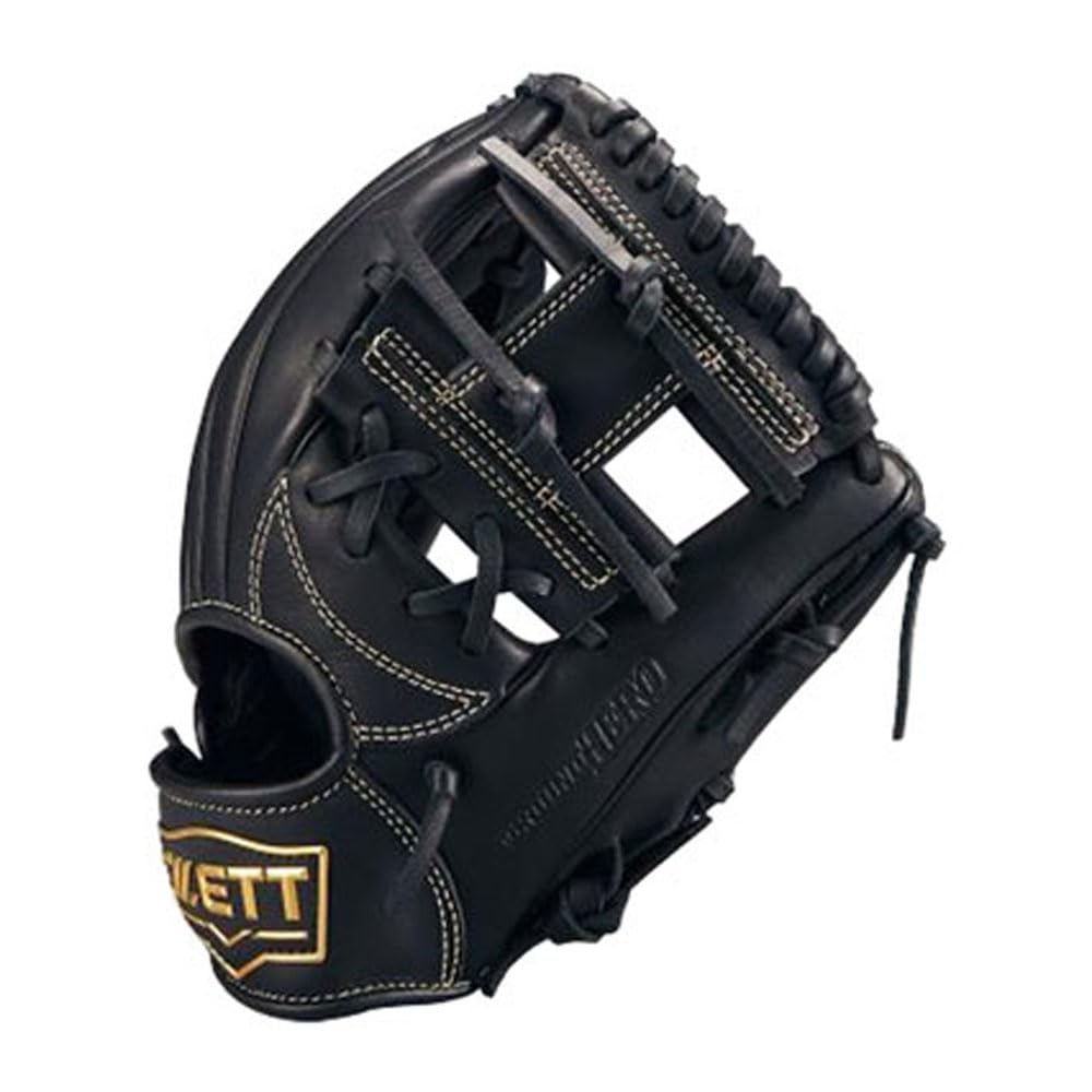 

ZETT Youth Softball Ground Black BJGB76515F Glove, Hero, All-Around, (1900), Size SS,