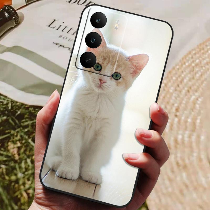 For OPPO Realme C71 Case Soft Silicone Luxury Shockproof Cover for Realme C73 TPU Coque Cute Cat Funda Shell RealmeC71 4G Global