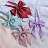 Damen Fliege im japanischen Stil für Mädchen, einfarbig, Schleife, Vintage-Seide, Krawatte, weiblich, JK-Uniform, Schmetterlingshalsband