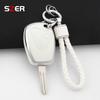 For Renault Trafic Clio Duster Logan Dacia Sandero For Nissan Terrano Almera 2 Button Tpu Car Key Case Cover Protector Keychain