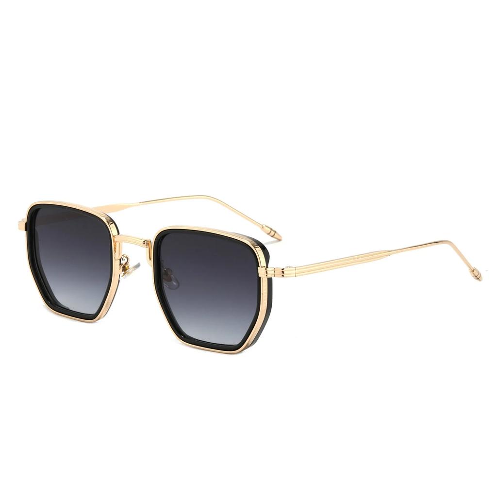 New Fashion Square Frame Sunglasses Women Retro Punk UV400 Sunscreen Personalized Stylish Shades