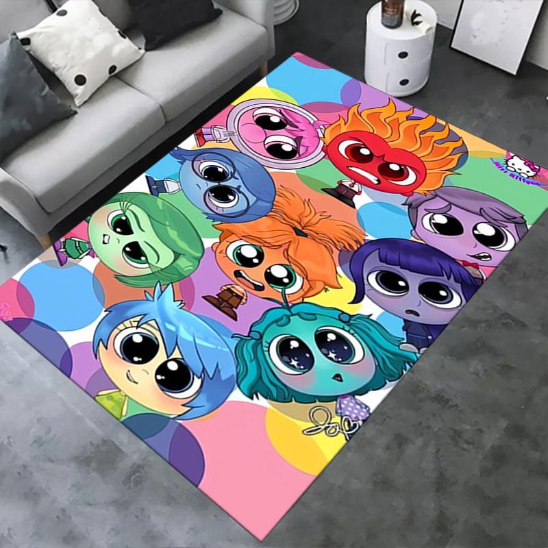1pcOffice Carpet, Desk Under Mat, Gift for Home Decor, Cute Cartoon Characters Rug, Vibrant Colors, Soft and Comfortable Flooring Solution