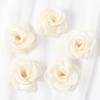 3/5Pcs 5cm White Camellia Rose Chiffon Fabric Flower for Home Room Wedding Invitation Artificial Flowers for Dress Decoration