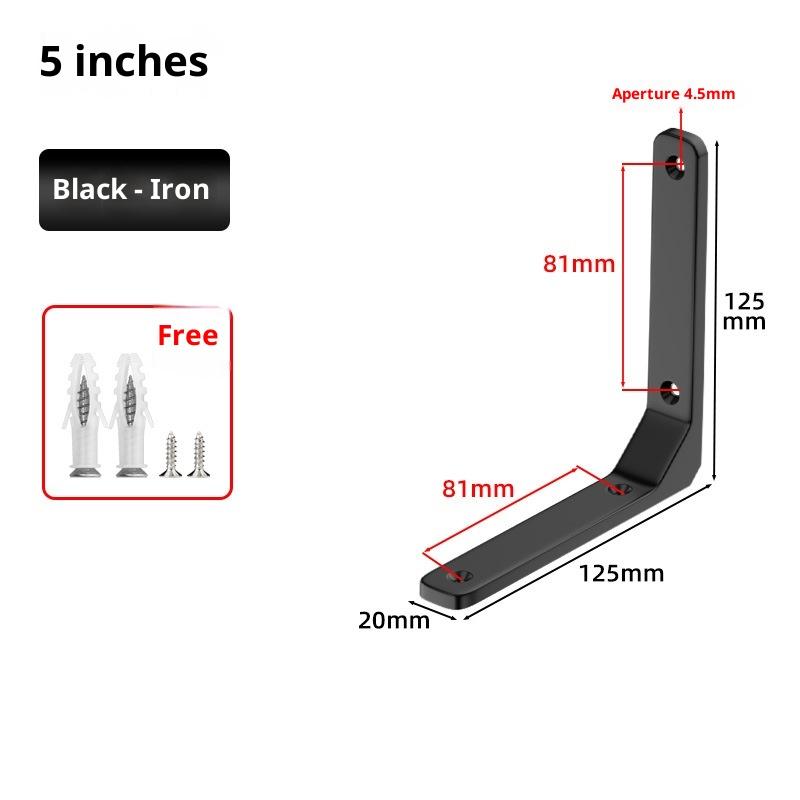 1PC Angle Brackets Industrial Floating L Shelf Bracket Thick Heavy Duty Wall Mounted Shelf