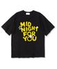 MIDNIGHT12AM Midnight For You Oversized Short Sleeve T-Shirt Black