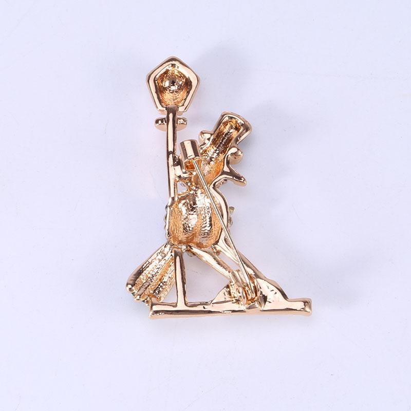Feng Shui Diamond Dripping Oil Bird Brooch Simple And Stylish Three-Dimensional Animal Accessories