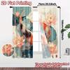 2pcs, 2D FLAT PRINTING Curtains (Without Rod) Koi Serenade Fashionable Popular Curtains Durable Polyester Curtains Decorations