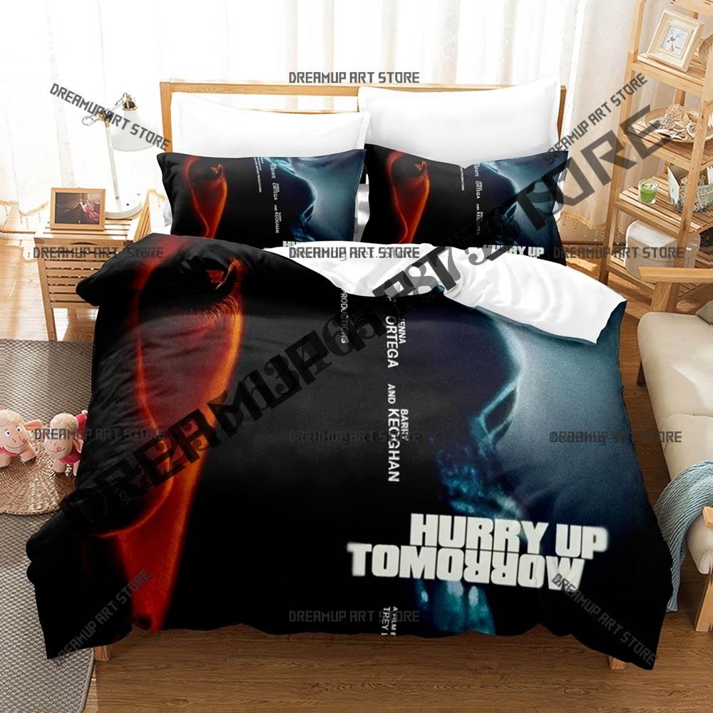 Fashion Hurry Up Tomorrow The Weeknd Bedding Set Single Twin Full Queen King Size Bed Set Kids Bedroom Duvetcover Set
