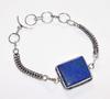 Most Beautiful Lapis Lazuli 925 Silver Plated Bracelet 9" Gift For Wife T3D73