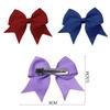 Children's Hairpin Bow Hair Accessories 8X5.5cm Girl Broken Hair Clip Bow Tie Solid Color Simple Ponytail Ribbon Hairpin