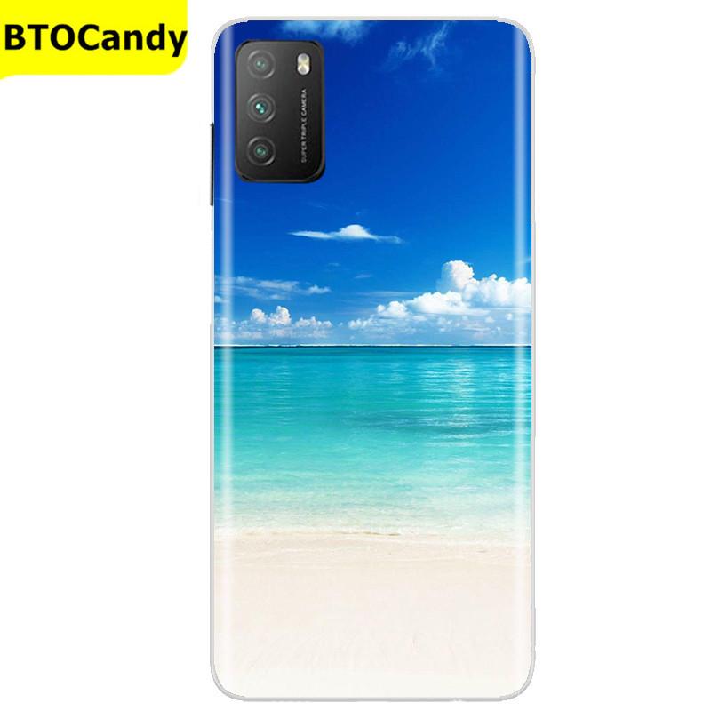 Für POCO M3 Hülle, Weiche Silikon-Rückseite, Telefonhülle für Xiaomi Poco M3 Pro 5G, Rückseitige Abdeckung, Weiche TPU Coque für POCO M 3 M3 Silikonhülle