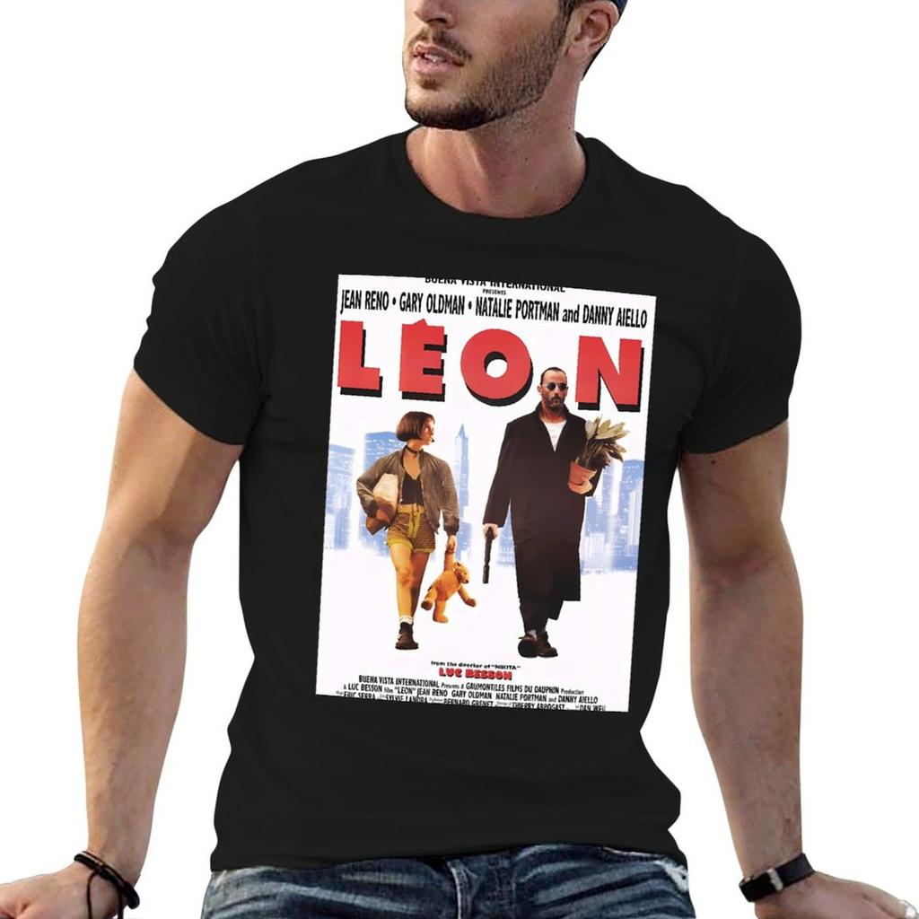 Leon The Professional T-Shirt Man Graphic T Shirt Funny T Shirts Dark Humor Anime Tshirt T-shir
