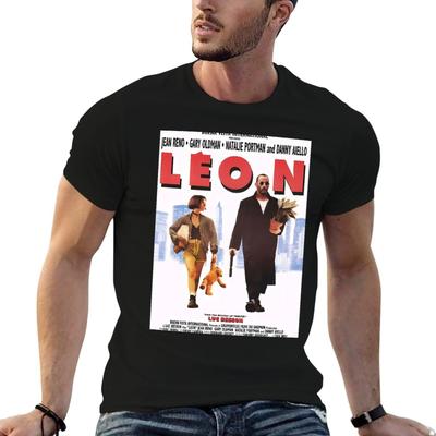 Leon The Professional T-Shirt Man Graphic T Shirt Funny T Shirts Dark Humor Anime Tshirt T-shir