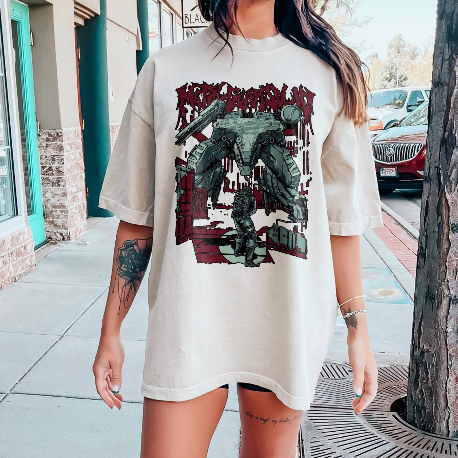 Metal Gear Solid Snake Cotton Shirt, Everywear Metal Gear Solid Unisex Premium T shirt, Vintage Short Sleeve Crewneck Tee, Metal Gear Tees XL